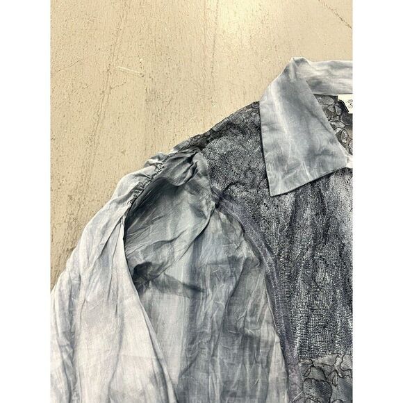 Parsley & Sage‎ Size XL Women's Long Boho Gray Blouse Casual Chic Tunic Flowy - Picture 5 of 11